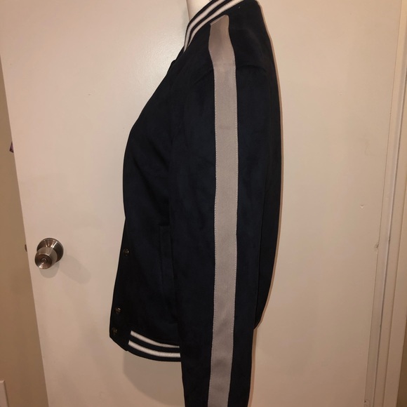 NWT Zara MeN faux suede Bomber Jacket Size Small - Picture 4 of 5